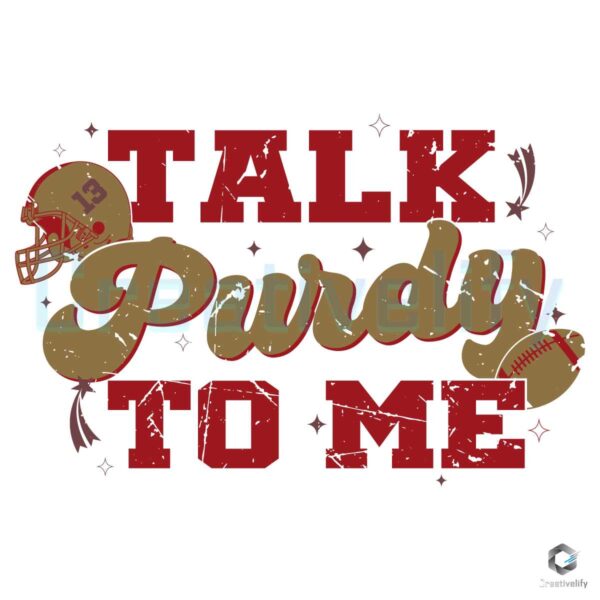 Talk Purdy To Me Crewneck SVG