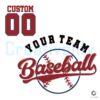 Custom Baseball Team Name SVG