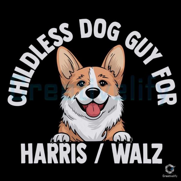 Childless Dog Guy Harris Walz SVG