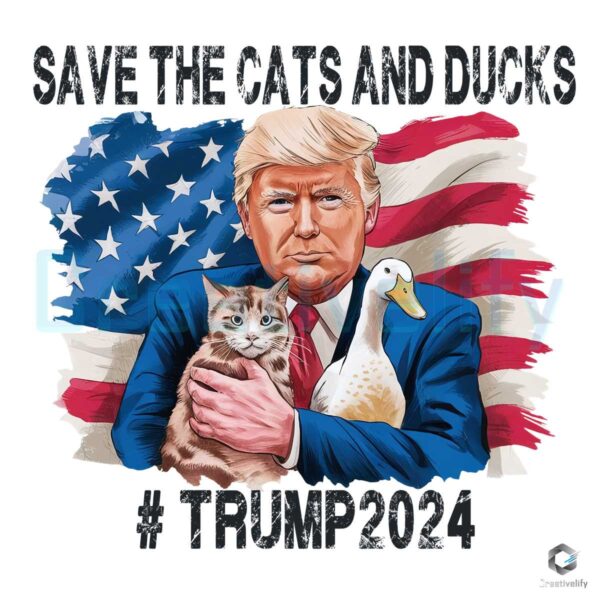 Save the cats and ducks trump png