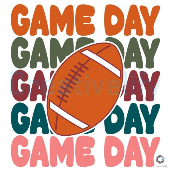 Game Day Football Svg