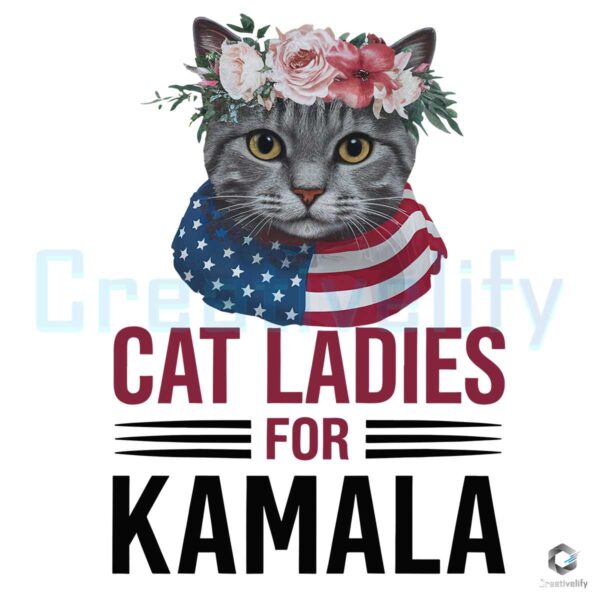 Cat Ladies For Kamala SVG