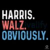 Harris Walz Obviously SVG