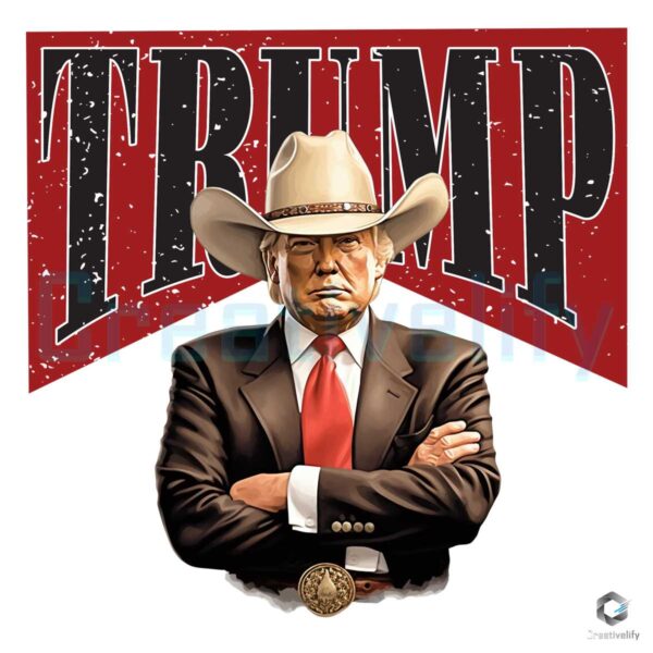 Cowboy Trump Western Trump 2024 SVG