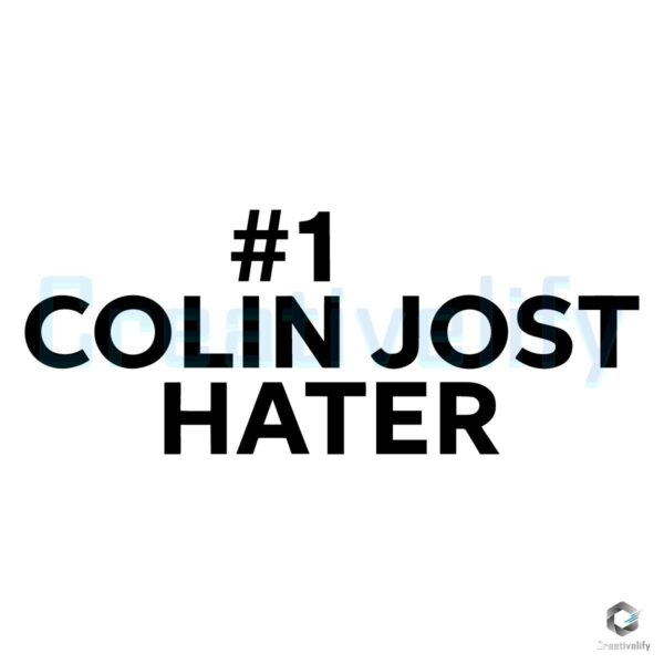 1 Colin Jost Hater SVG