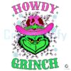 Howdy Grinch Pink Cowboy Png File