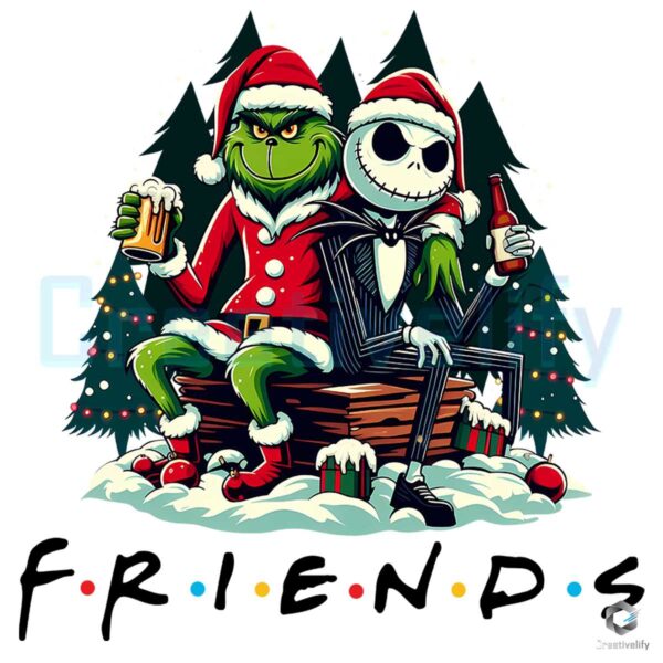 Skellington Grinch Friends Christmas Png