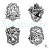 Bundle Harry Potter Hogwarts Crest Wizard School SVG