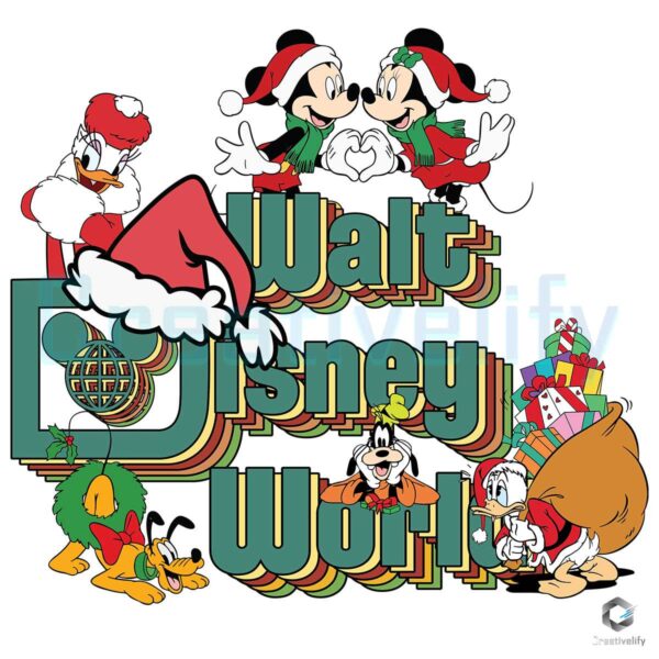 Christmas Wait Disney World Mickey Minnie Donald Png