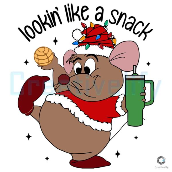 Christmas Gus Mouse Lookin' like A Snack Png