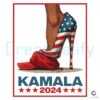 Kamala Harris 2024 High Heel Red Maga Hat PNG