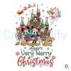 Christmas Disney Castle Very Merry Christmas Png