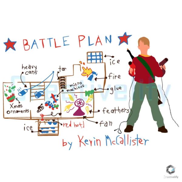 Home Alone Battle Plan By Kevin McCallister Png