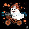 Halloween Ghost Riding Bike SVG