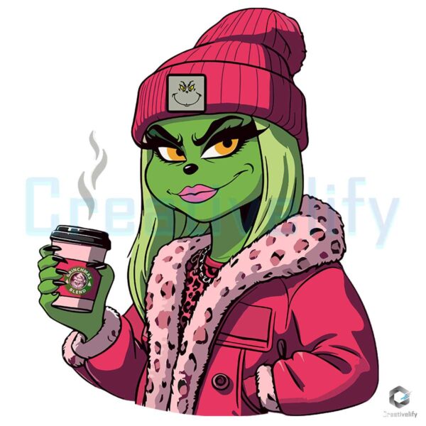 Carhartt Bougie Grinch Female Coffee SVG