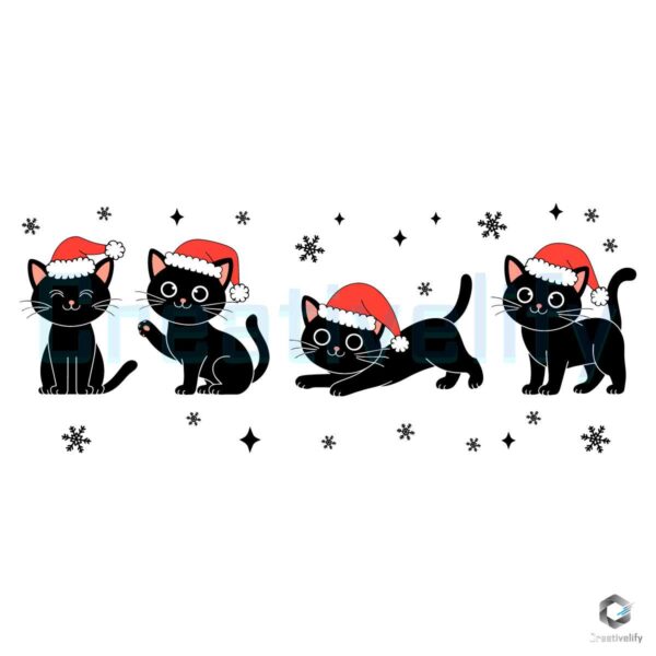 Funny Merry Catmas Christmas Cat SVG