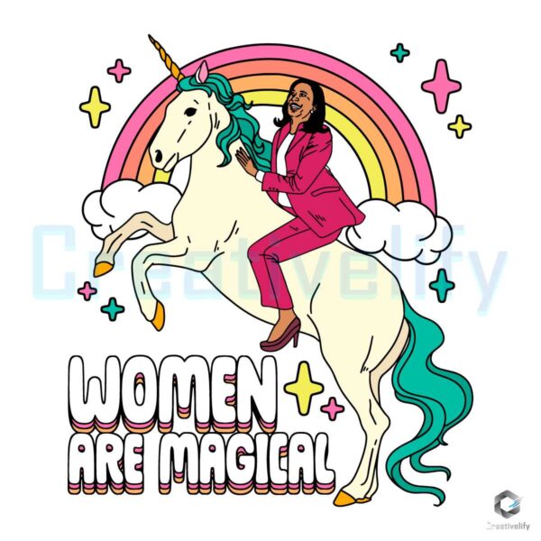 Women are Magical Kamala Harris Unicorn SVG