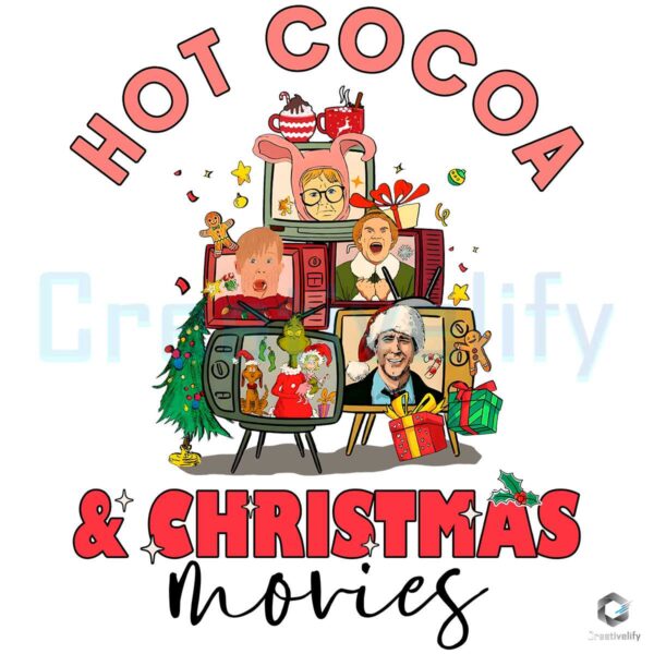 Hot Cocoa And Christmas Movies Png