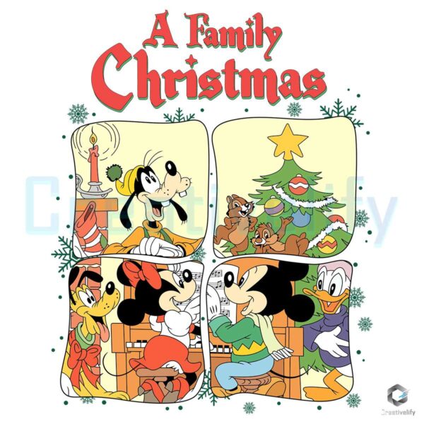 A Family Christmas Disney Characters Png