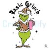 Basic Grinch Leopard Grinch Drinking Png