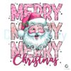 Water Color Pink Santa Claus Merry Christmas PNG