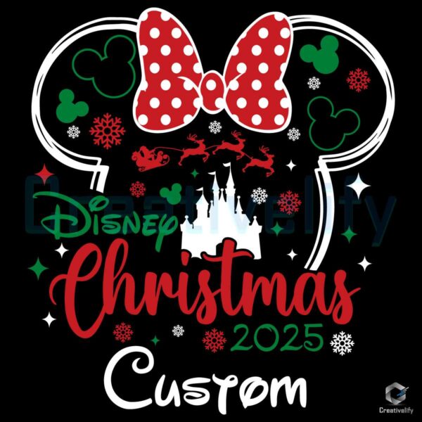 Disney Christmas 2025 Custom Name SVG