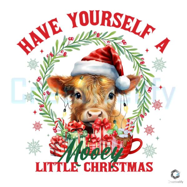 Christmas Cow Have Yourself A Mooey Png