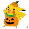 Halloween Pokemon Pikachu Pumpkin SVG