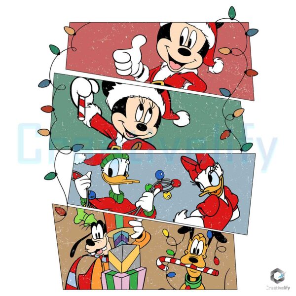 Christmas Disney Minnie Donald Daisy Goofy Png