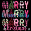 Merry Christmas Pink Striped Pattern Png