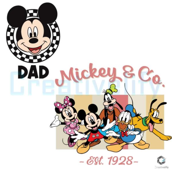 Mickey & Co Est 1928 Friends Dad SVG