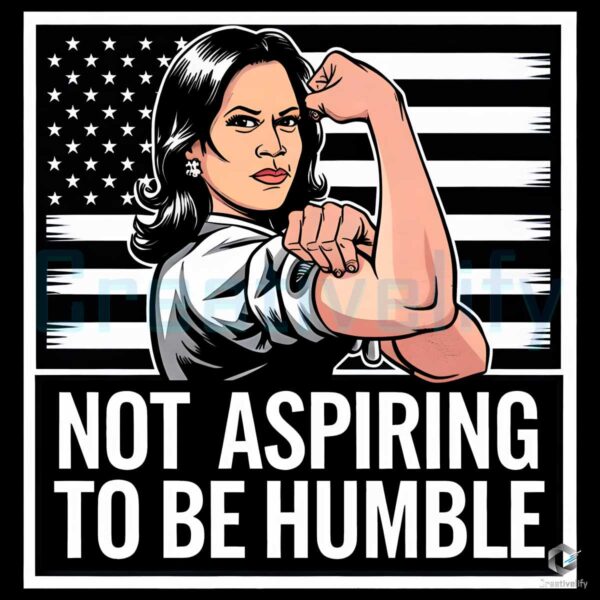 Kamala Harris Strong Woman Not Aspiring to Be Humble PNG