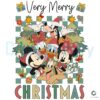 Very Merry Christmas Disney Characters Png