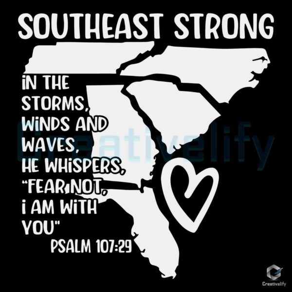 Hurricane Strong Southeast Strong Pray For SVG Silhouette