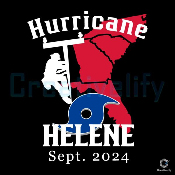 Hurricane Helene Sept 2024 Together We Rise Hurricane SVG