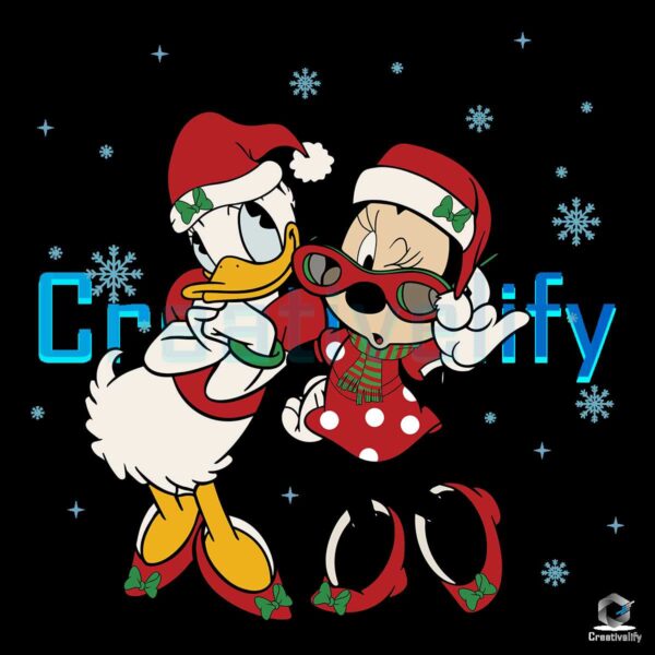 Christmas Disney Donald Mickey Snowy Png