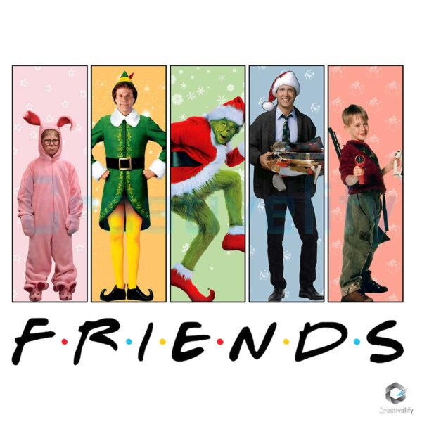 Christmas Movie Friends Ralphie Elf Grinch Clark Kevin Png