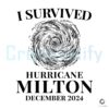 I Survived Hurricane Milton December 2024 SVG