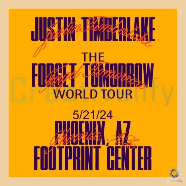 Justin Timberlake Phoenix Tour Event 2024 SVG