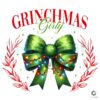 Grinchmas Girly Coquette Bow Png