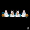 Ghost Dogs Pumpkins Happy Halloween Svg