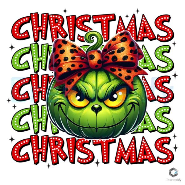 Grinch Pumpkin Christmas Design Png