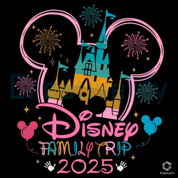 Disney Family Trip 2025 Mickey SVG