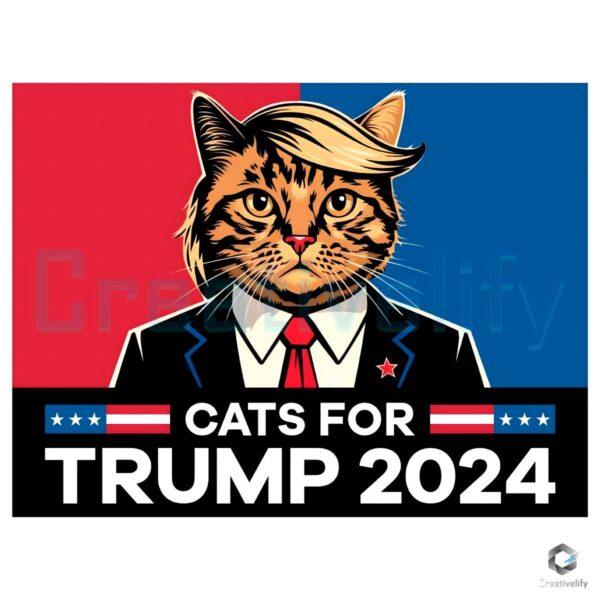 Cats For Trump Vance Yard 2024 PNG