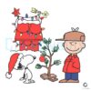 Christmas Peanuts Charlie Brown And Snoopy Santa Hat SVG