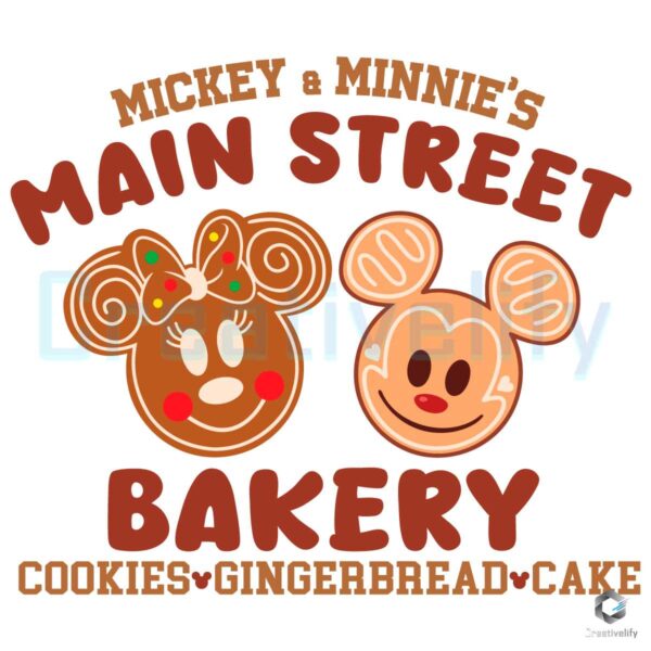 Main Street Bakery Mickey Minnie Png