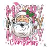 Pink Santa Merry Christmas Ho Ho Ho Santa Claus PNG