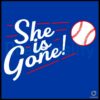 Baseball She Is Gone Los Angeles Dodgers SVG