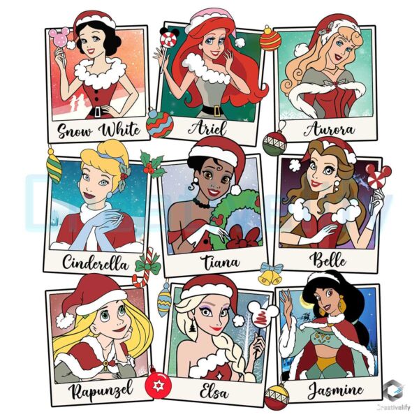 Christmas Disney Princess Snow White Ariel Png