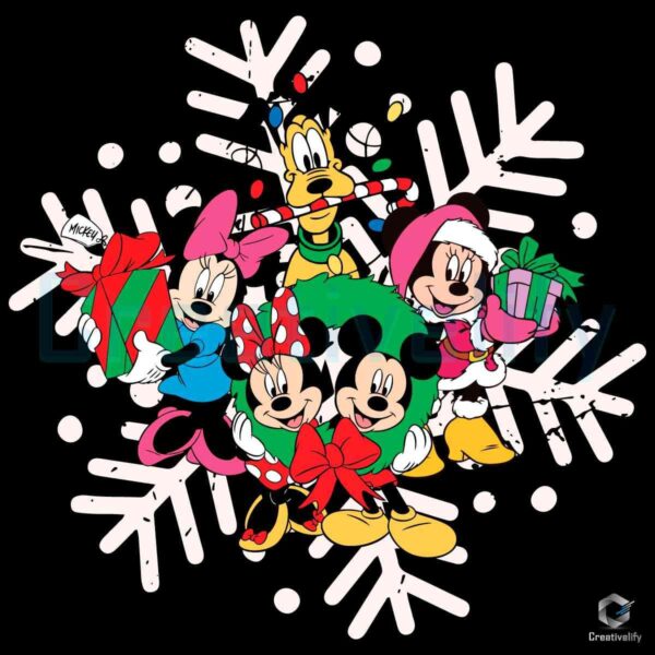 Christmas Disney Snowflake Mickey Friends Png